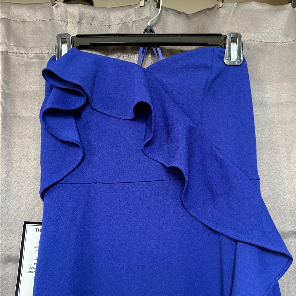 Adrianna Papell Royal Blue Strapless Dress NWT - Picture 4 of 7